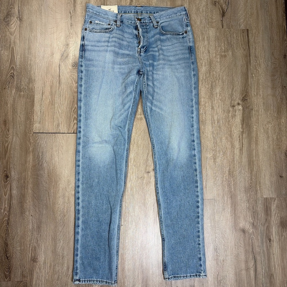 VTG Hollister Classic Taper Jeans 32x34 Medium Wash 100% Cotton Y2K